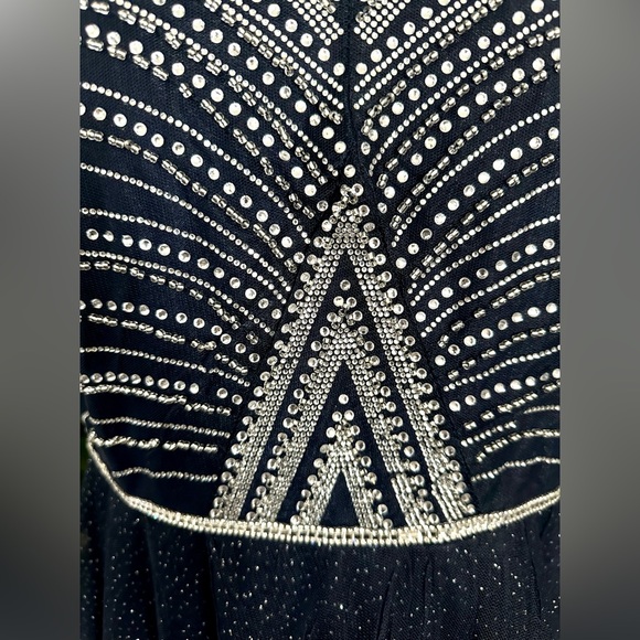 NWT TLC Say Yes To The Prom Navy Formal Dress Spaghetti Strap Rhinestone 20W - Picture 8 of 10